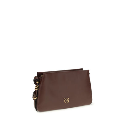 Borsa a tracolla PINKO Bos Taurus in pelle di vitello marrone