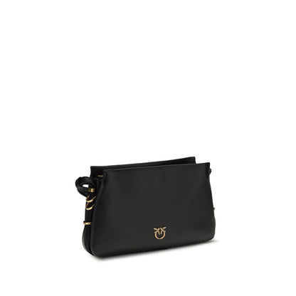 Borsa a tracolla PINKO Bos Taurus in pelle di vitello nera