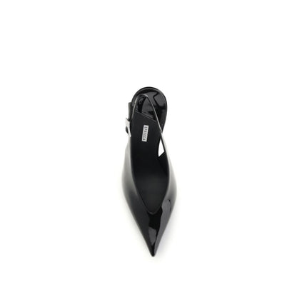 LE SILLA Black Calf Leather Bos Taurus High Heel Pumps