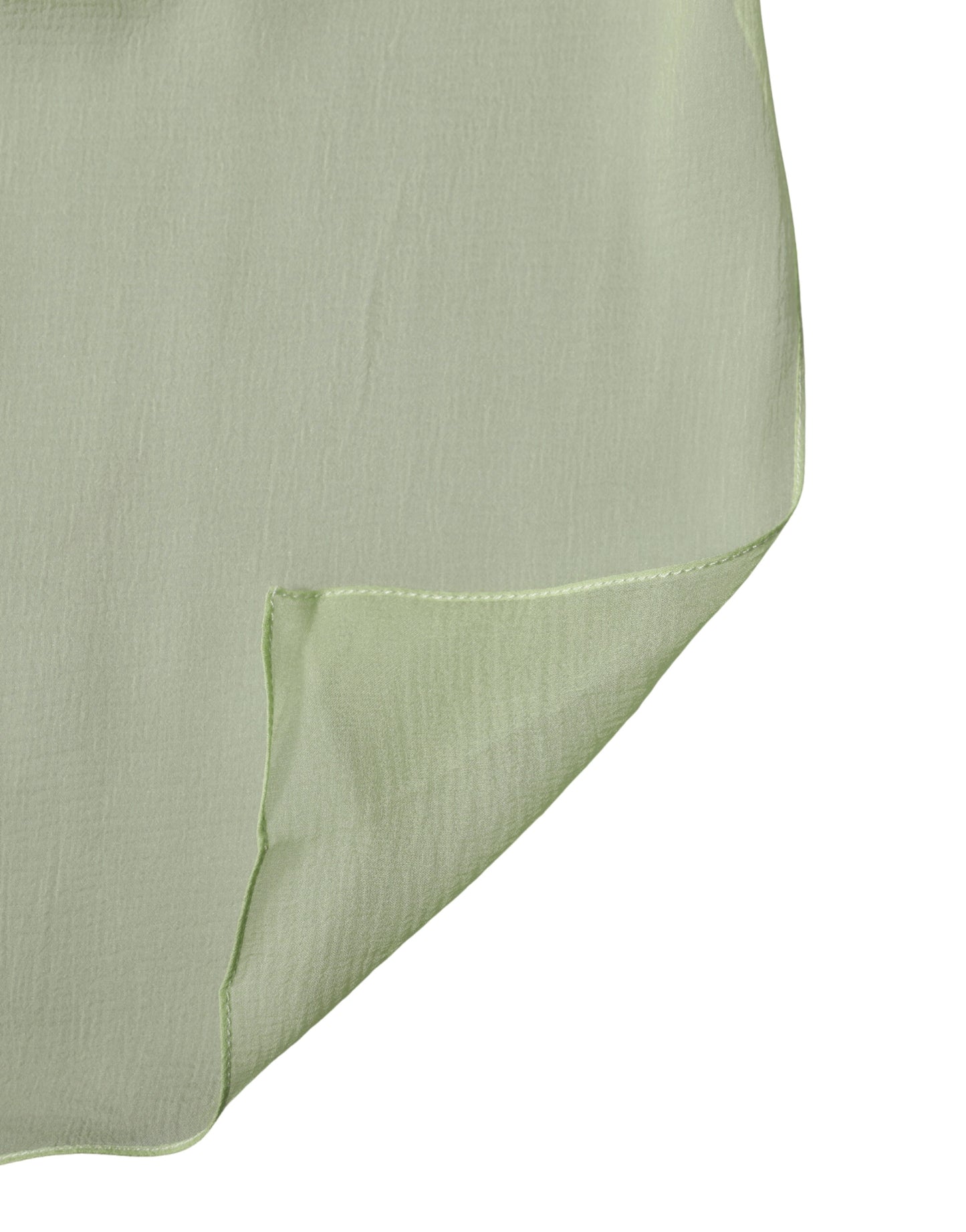 Sciarpa Dolce &amp; Gabbana in seta verde chiaro, 200 cm x 134 cm