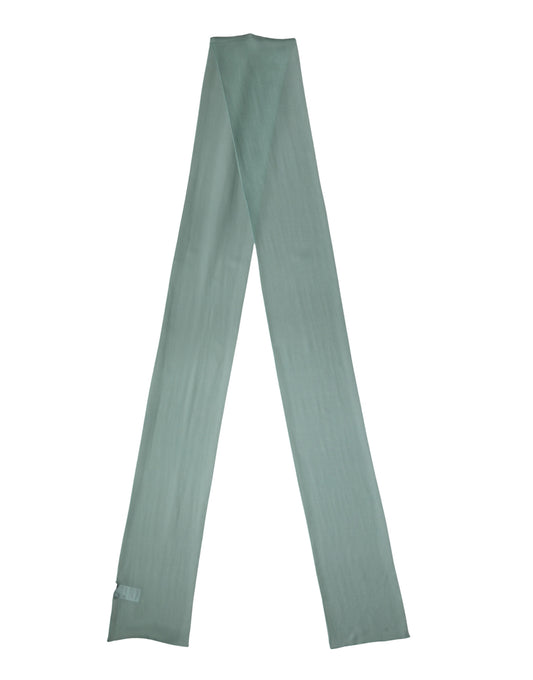 Sciarpa Dolce &amp; Gabbana in seta color verde acqua, foulard, stola, 292 cm x 19 cm