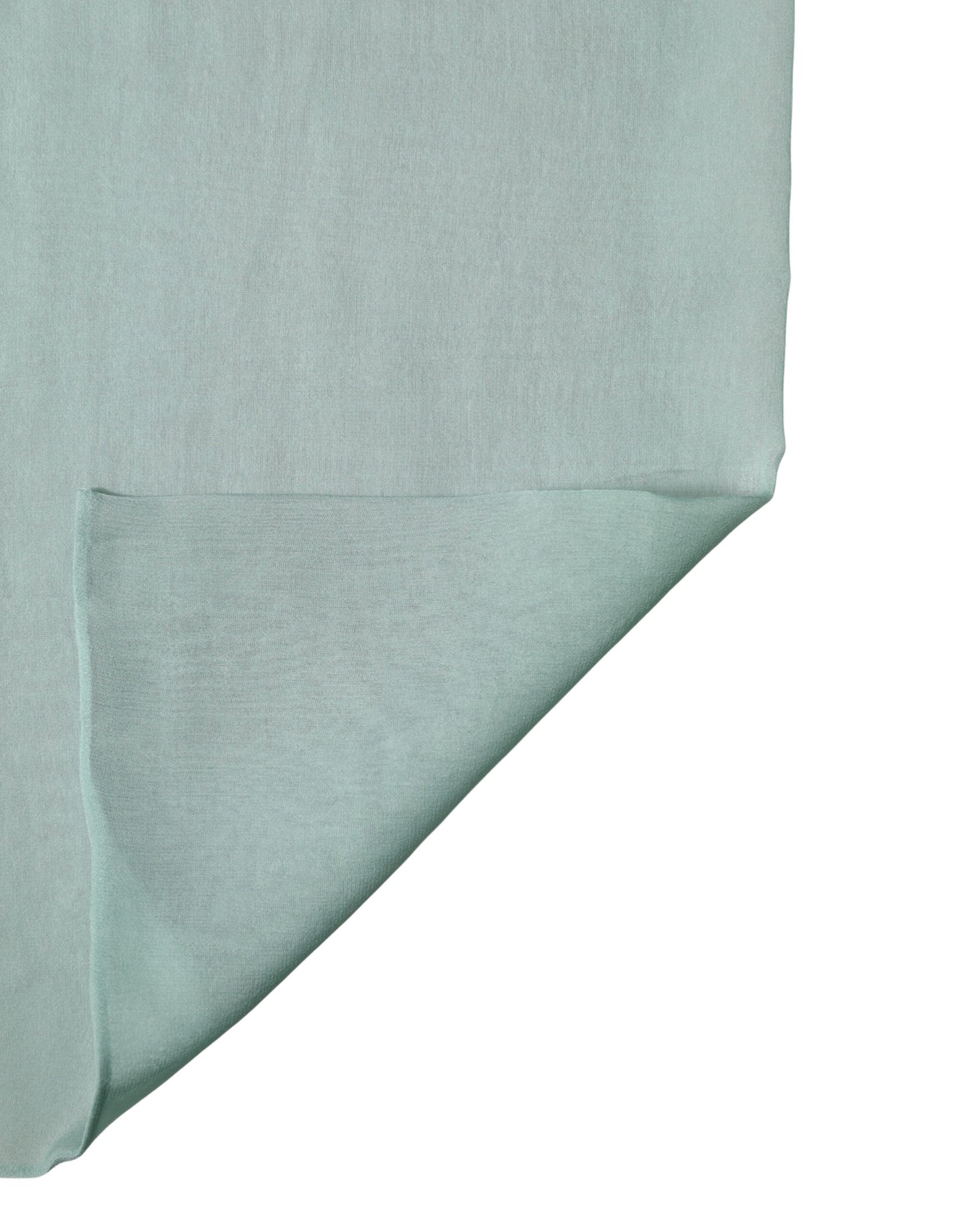 Sciarpa Dolce &amp; Gabbana in seta color verde acqua, foulard, stola, 292 cm x 19 cm