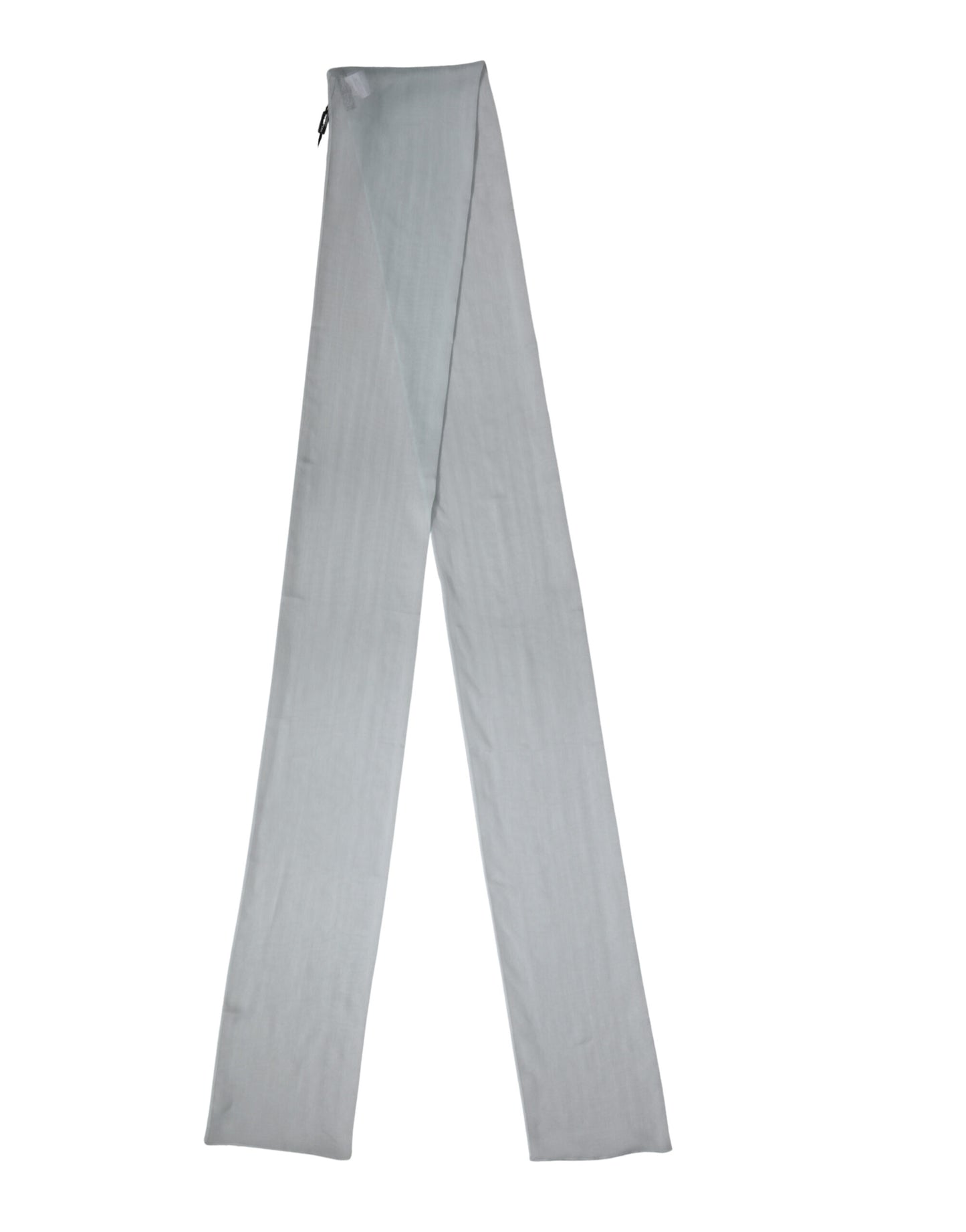 Foulard Dolce &amp; Gabbana in seta azzurra, 294,5 cm x 19 cm