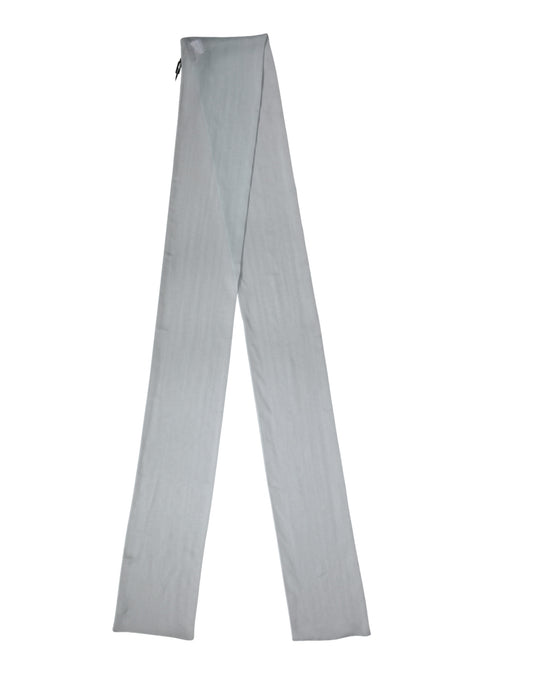 Foulard Dolce &amp; Gabbana in seta azzurra, 294,5 cm x 19 cm