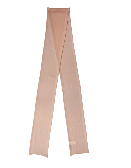 Foulard Dolce &amp; Gabbana in seta rosa chiaro, 291 cm x 19 cm
