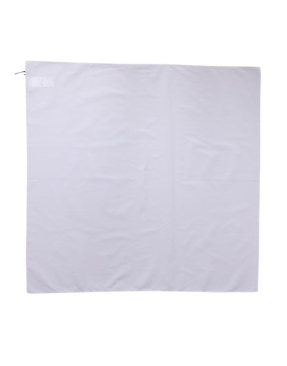 Sciarpa Dolce &amp; Gabbana in cotone bianco con scialle quadrato, 71 cm x 70 cm