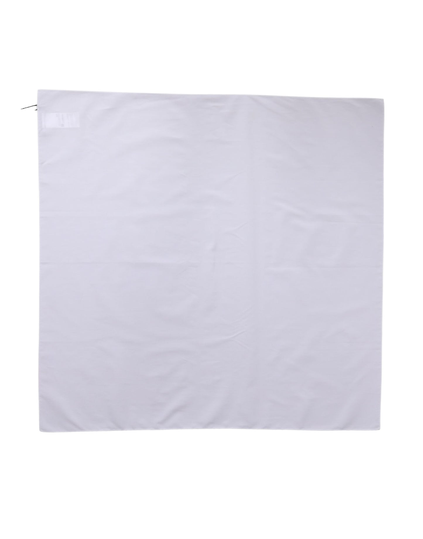 Sciarpa Dolce &amp; Gabbana in cotone bianco con scialle quadrato, 71 cm x 70 cm