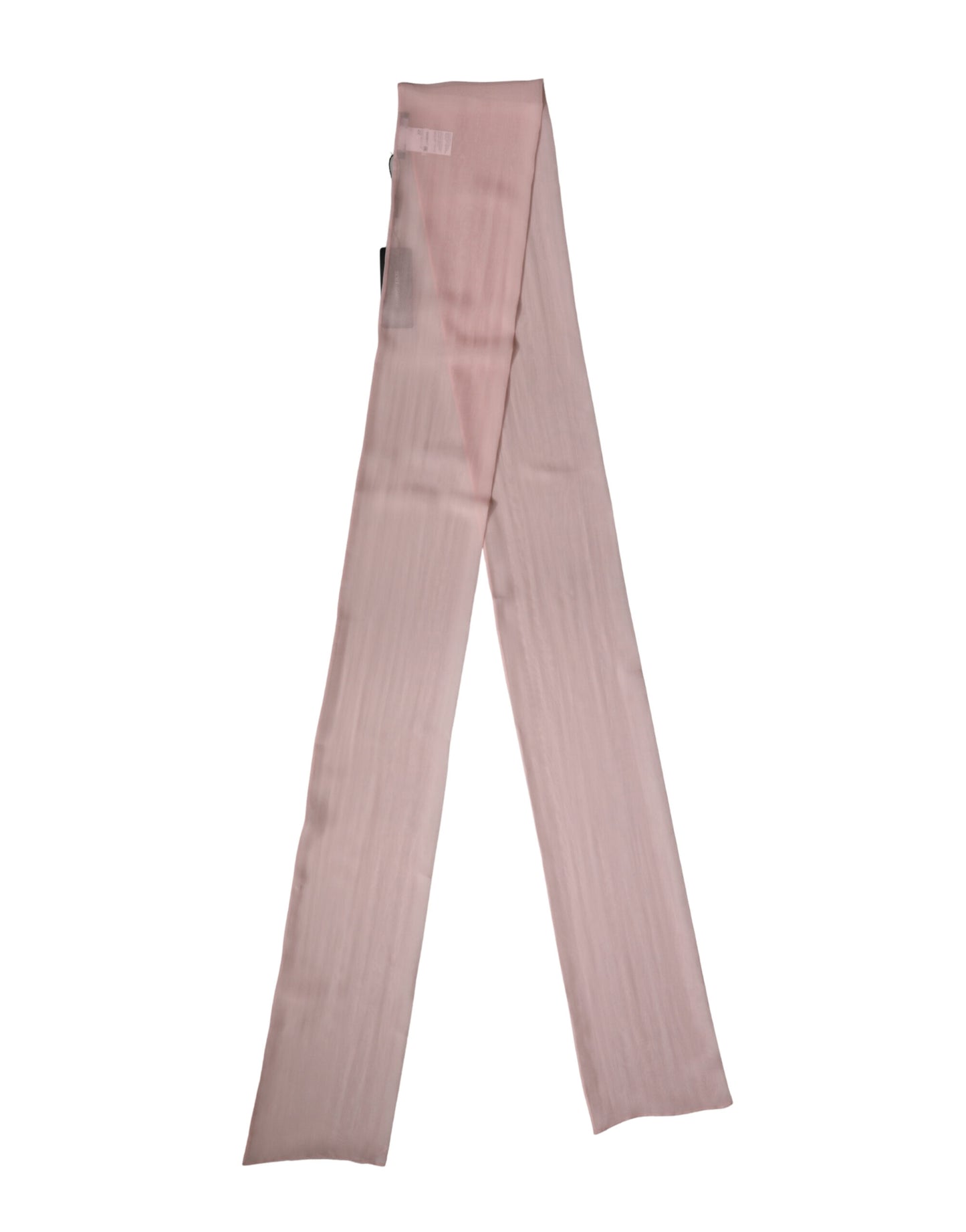 Sciarpa Dolce &amp; Gabbana in seta rosa chiaro, 272 cm x 120 cm