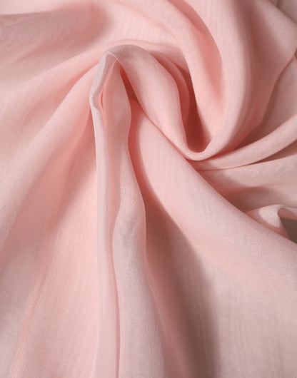 Sciarpa Dolce &amp; Gabbana in seta rosa chiaro, 272 cm x 120 cm