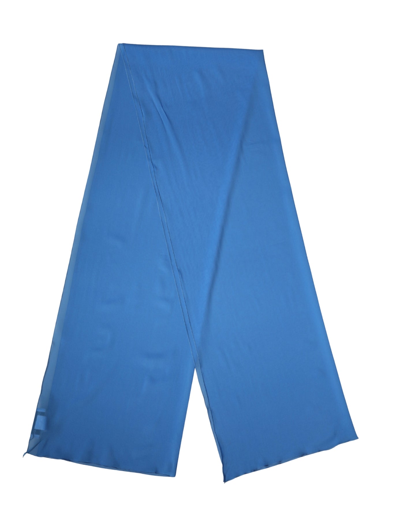 Sciarpa Dolce &amp; Gabbana in seta blu, 200 cm x 64 cm