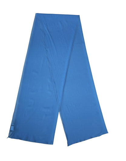 Sciarpa Dolce &amp; Gabbana in seta blu, 200 cm x 64 cm
