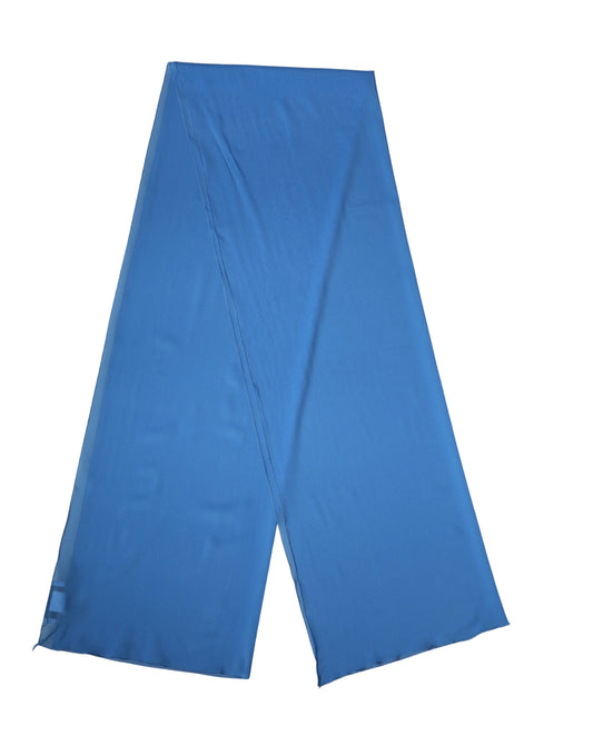 Sciarpa Dolce &amp; Gabbana in seta blu, 200 cm x 64 cm