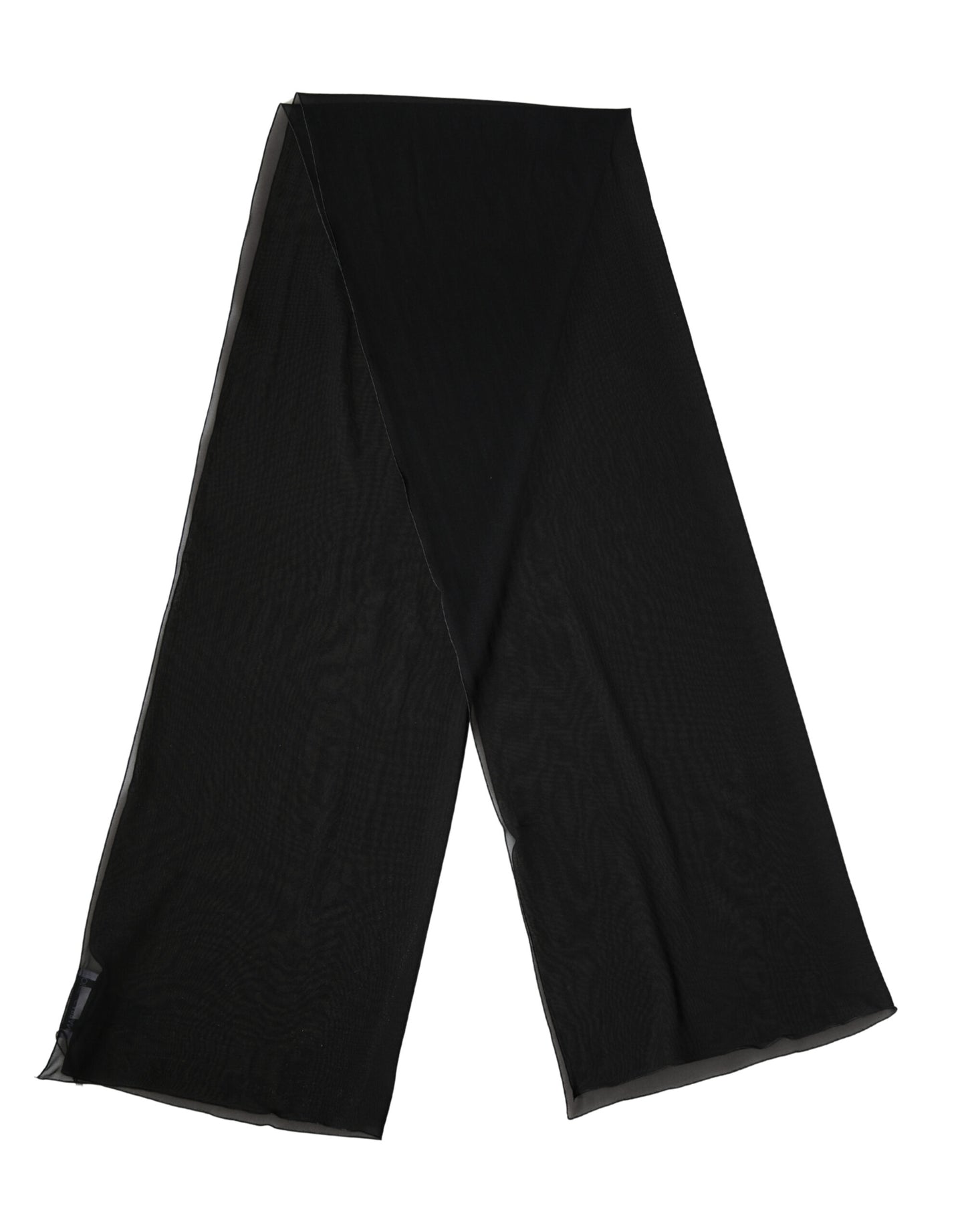 Sciarpa Dolce & Gabbana in seta nera, 200 cm x 64 cm