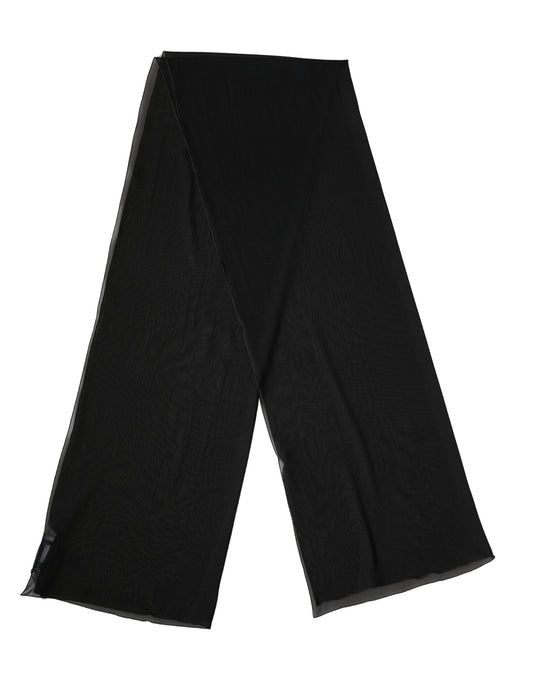 Sciarpa Dolce & Gabbana in seta nera, 200 cm x 64 cm