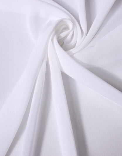 Sciarpa Dolce & Gabbana in seta bianca, 200 cm x 64 cm