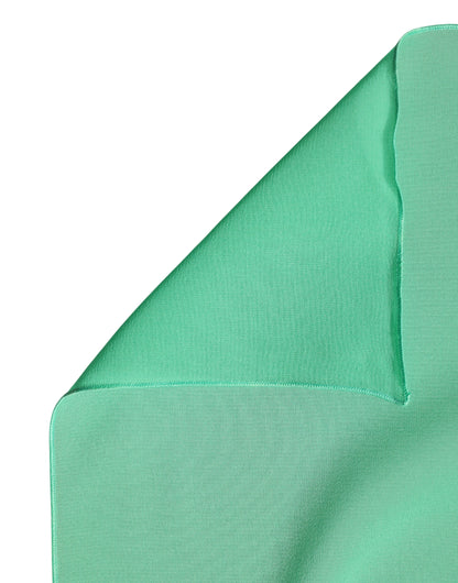 Sciarpa Dolce & Gabbana in seta verde, 200 cm x 64 cm