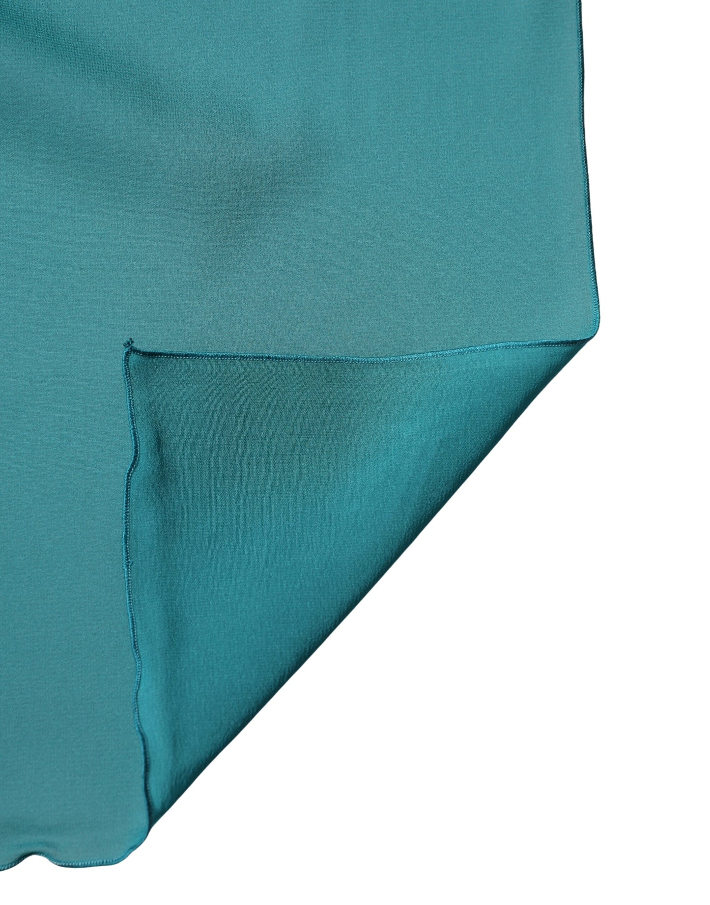 Sciarpa Dolce &amp; Gabbana in seta blu e verde, 200 cm x 64 cm