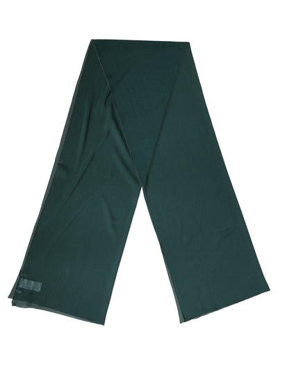 Sciarpa Dolce &amp; Gabbana in seta verde scuro, 200 cm x 64 cm