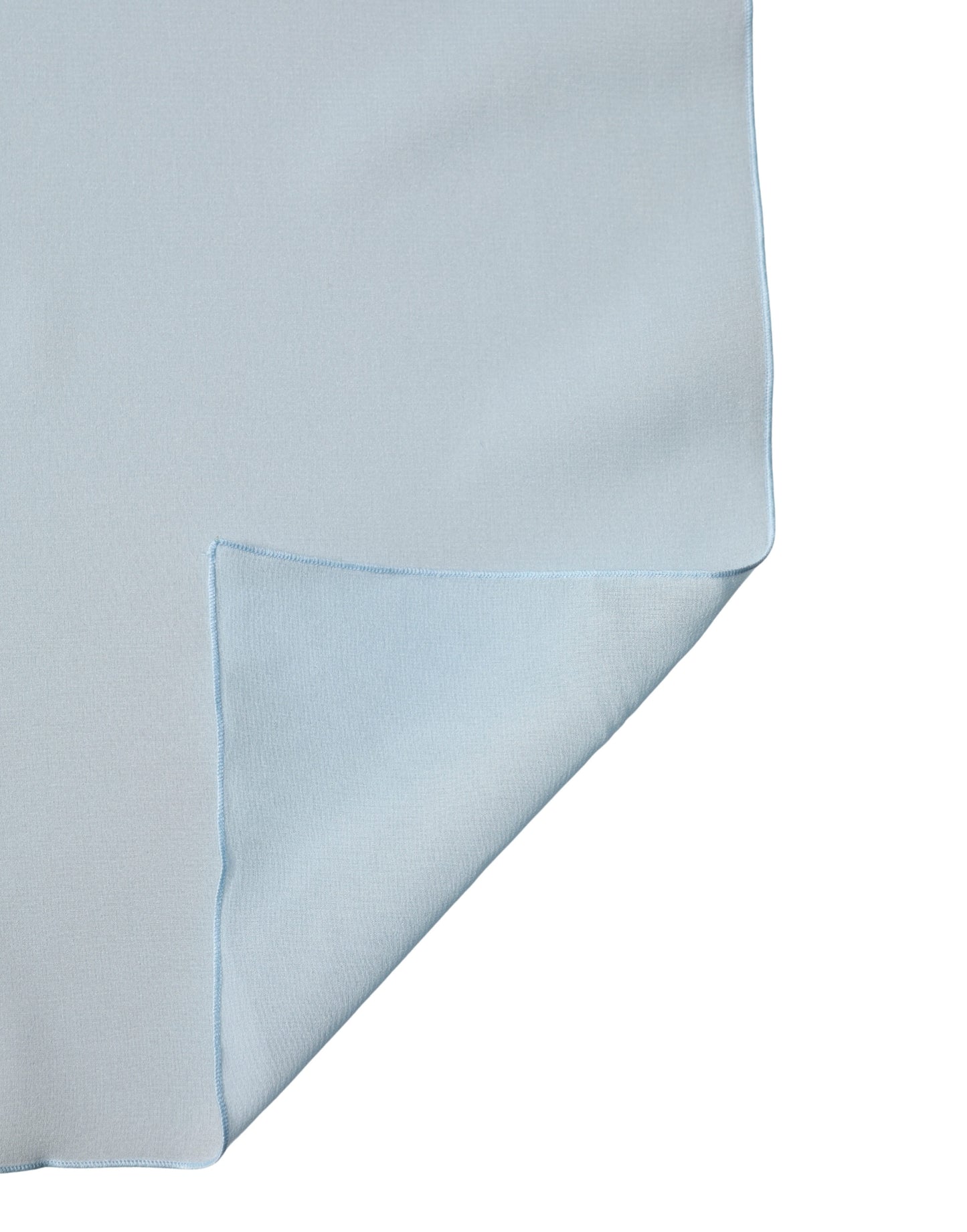 Sciarpa Dolce & Gabbana in seta azzurra, 200 cm x 64 cm