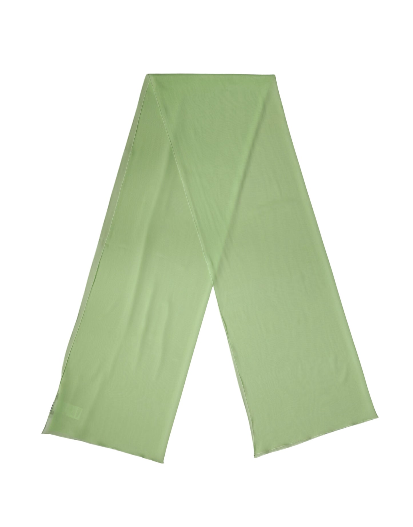 Sciarpa Dolce &amp; Gabbana in seta verde chiaro, 200 cm x 64 cm