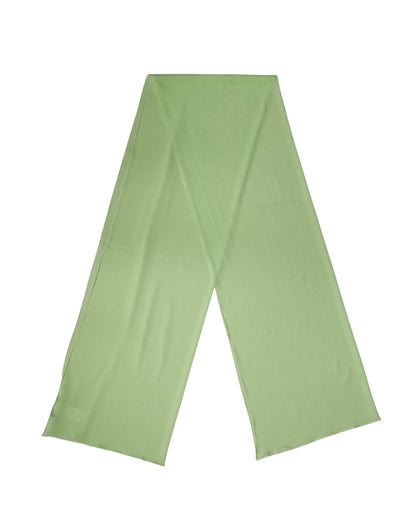 Sciarpa Dolce &amp; Gabbana in seta verde chiaro, 200 cm x 64 cm