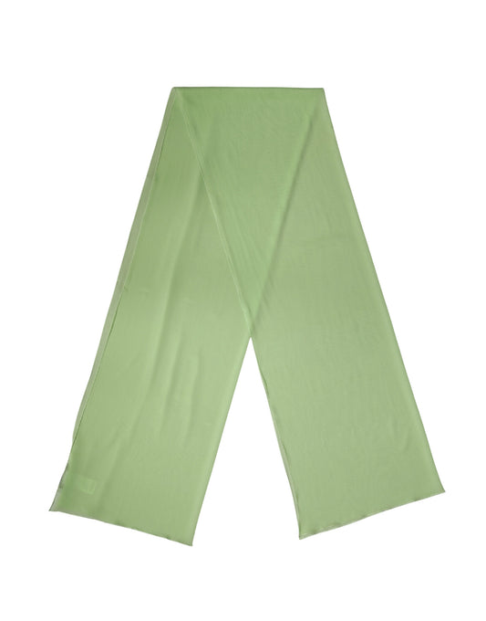 Sciarpa Dolce &amp; Gabbana in seta verde chiaro, 200 cm x 64 cm