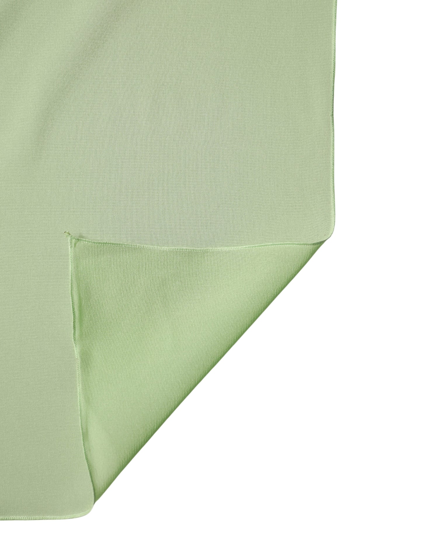 Sciarpa Dolce &amp; Gabbana in seta verde chiaro, 200 cm x 64 cm