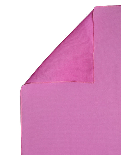 Sciarpa da donna Dolce &amp; Gabbana in seta rosa con collo avvolgente, 200 cm x 64 cm
