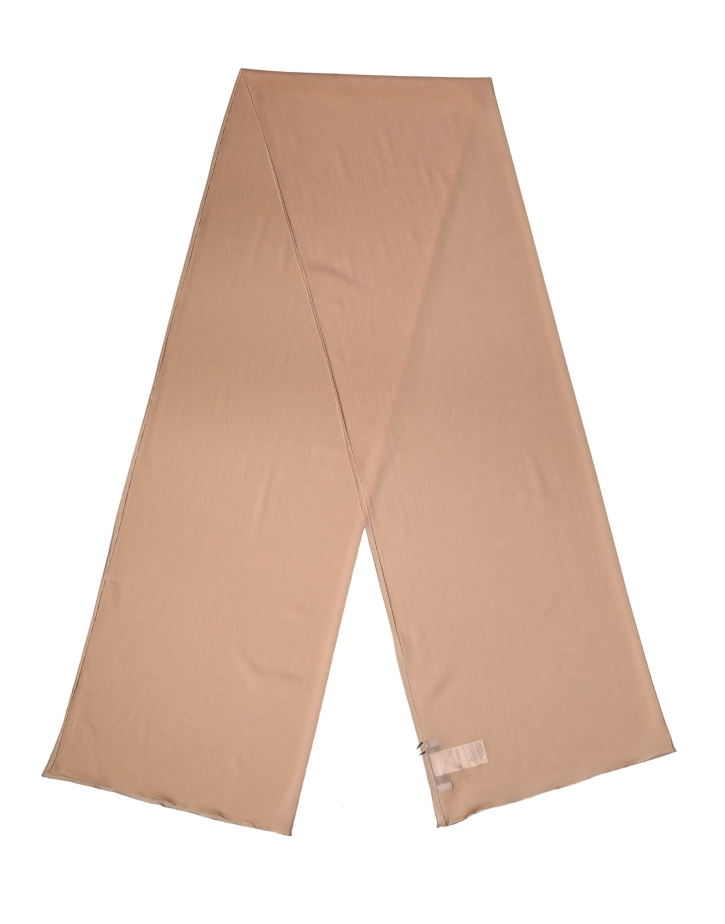 Dolce &amp; Gabbana Beige Silk Neck Wrap Shawl Donna Stola 200cm x 64cm Sciarpa