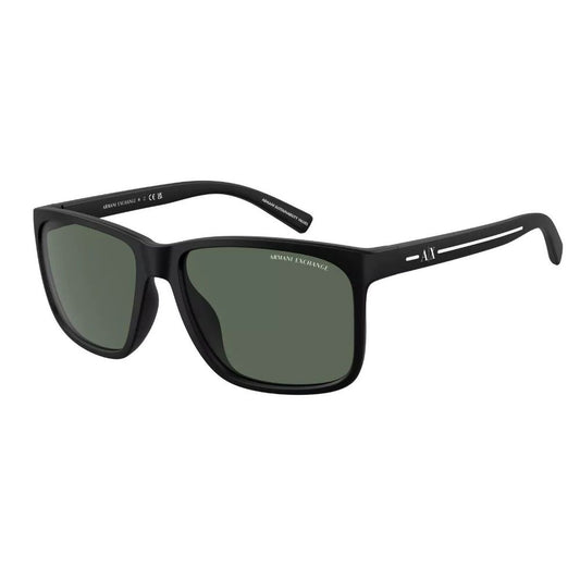 Occhiali da sole in resina nera Armani Exchange