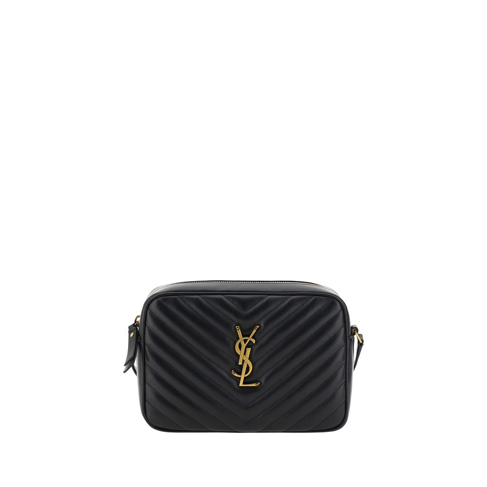 Borsa a tracolla Bos Taurus in pelle di vitello nera di Saint Laurent