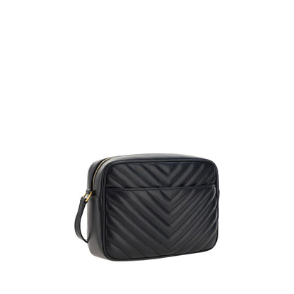Borsa a tracolla Bos Taurus in pelle di vitello nera di Saint Laurent