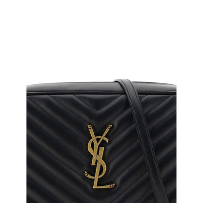 Borsa a tracolla Bos Taurus in pelle di vitello nera di Saint Laurent