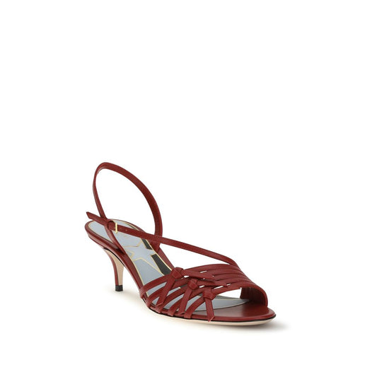 Sandali con cinturino in pelle di capra multicolore Valentino Garavani