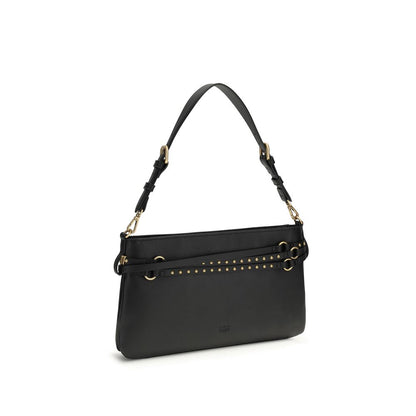 Borsa a tracolla PINKO Bos Taurus in pelle di vitello nera