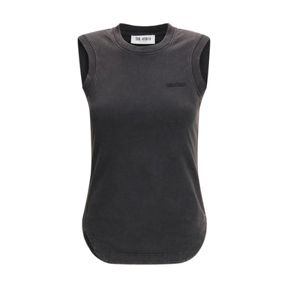Top in cotone nero Attico