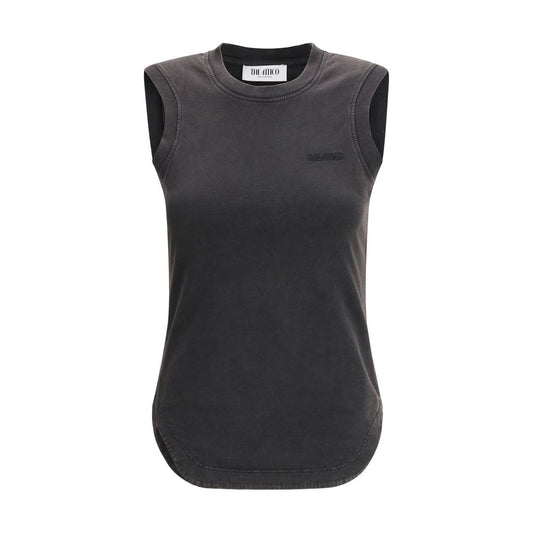 Top in cotone nero Attico