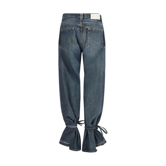 Jeans a gamba dritta in cotone grigio ELV DENIM