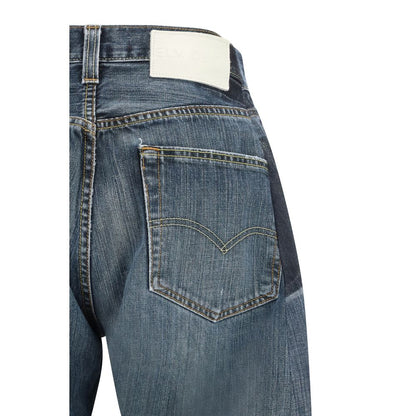 Jeans a gamba dritta in cotone grigio ELV DENIM