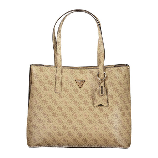 Guess Jeans Beige Polyurethane Women Handbag