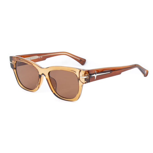 Occhiali da sole Bobroff in acetato marrone