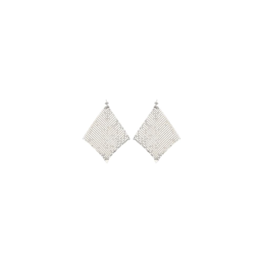 Orecchini Rabanne in ottone argentato