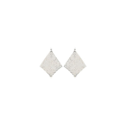 Orecchini Rabanne in ottone argentato