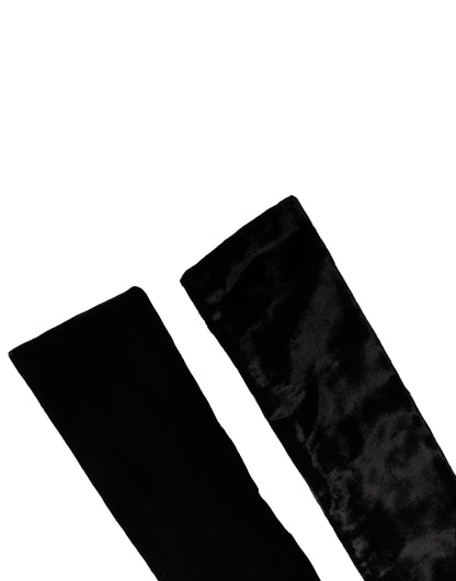 Cintura da donna in raso di viscosa nera Dolce & Gabbana