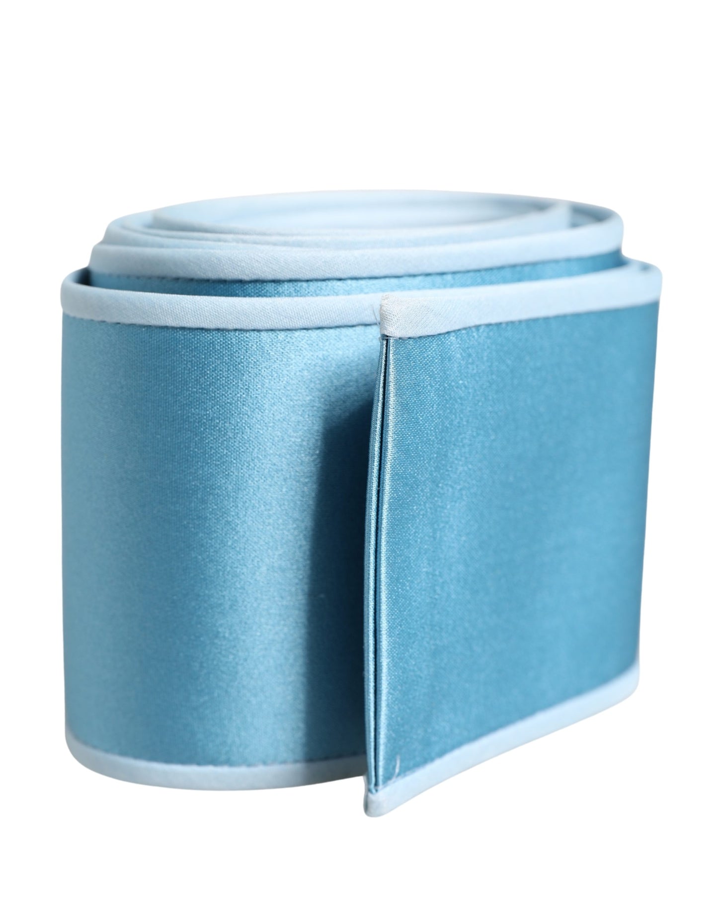 Cintura da donna in raso di seta azzurro Dolce & Gabbana