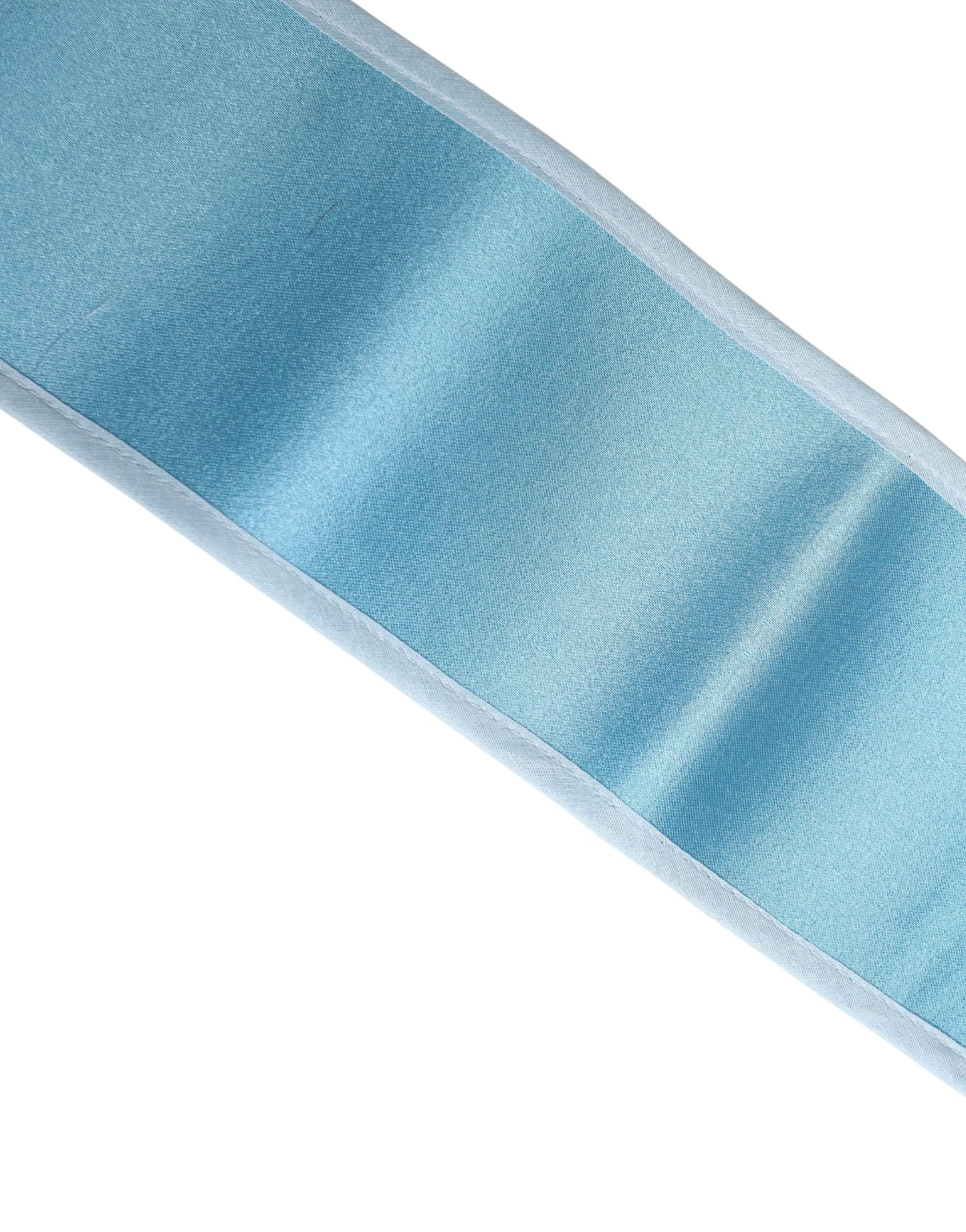 Cintura da donna in raso di seta azzurro Dolce & Gabbana