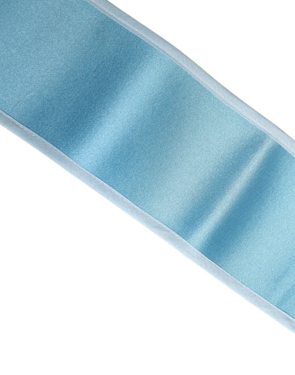 Cintura da donna in raso di seta azzurro Dolce & Gabbana