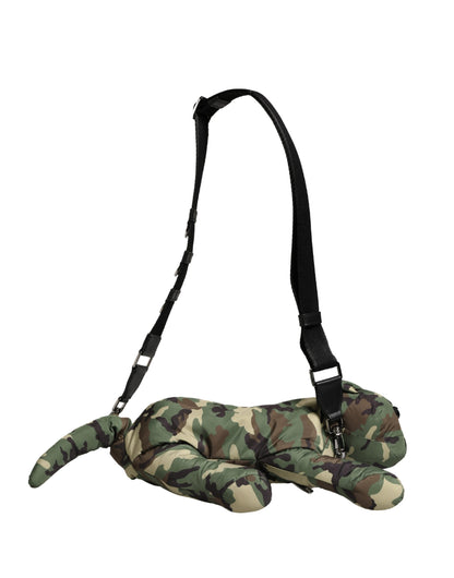 Borsa a tracolla Dolce & Gabbana multicolore con silhouette di animali mimetici