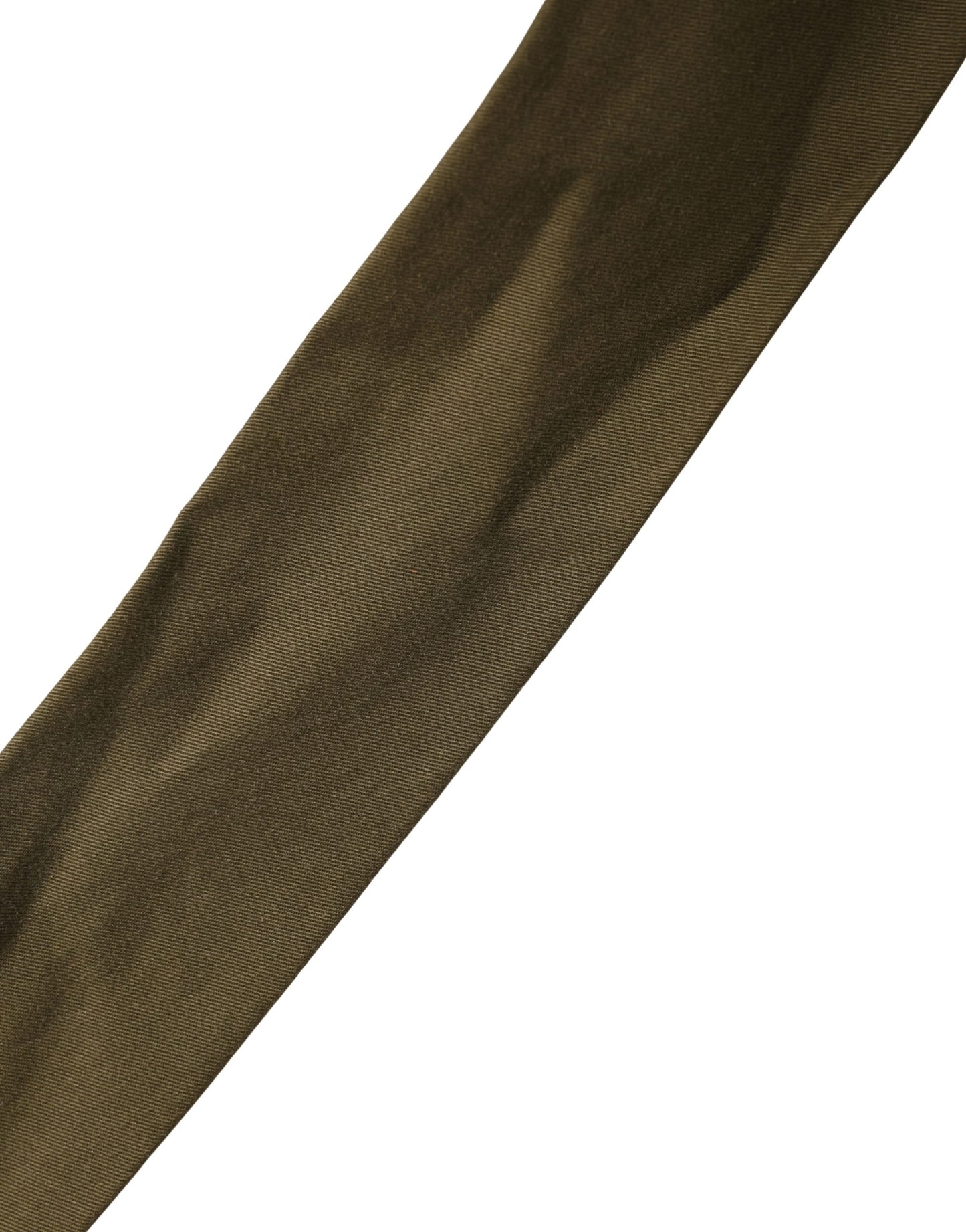 Cintura Ermanno Scervino in cotone verde militare con fibbia tonda