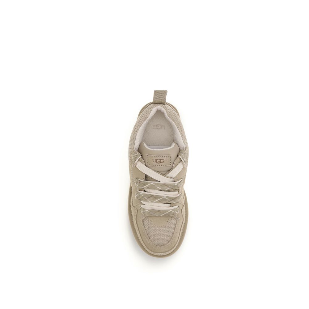 Sneakers basse UGG Bos Taurus in pelle di vitello beige